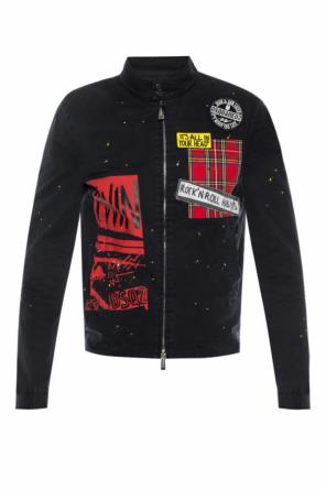 Printed jacket with appliqués, zdjęcie 1 Printed jacket with appliqués od Dsquared2